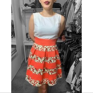 Floral skater skirt